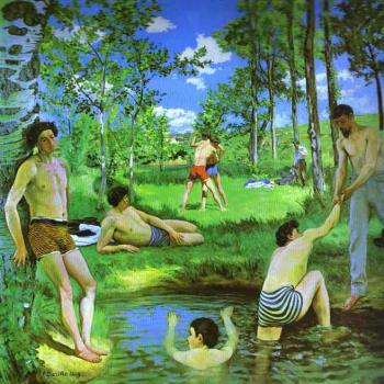 弗雷德裡尅 巴齊耶 Bathers (Summer Scene)